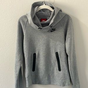 Nike Women’s Pullover Cowl Neck Hoodie XS Gray Neon